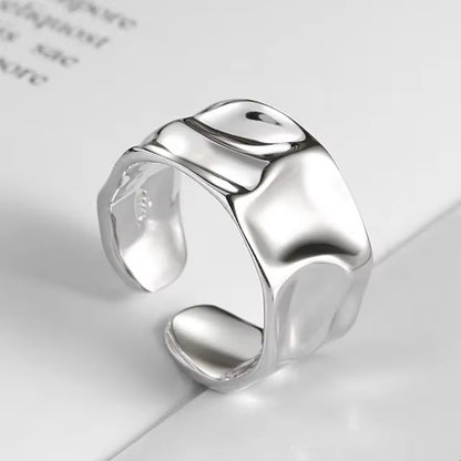 Korean Style Lover Massive Ring for Man Women Girls Elegant Jewelry Valentine'S Day Gift Wedding 2023 Trend New Fashion